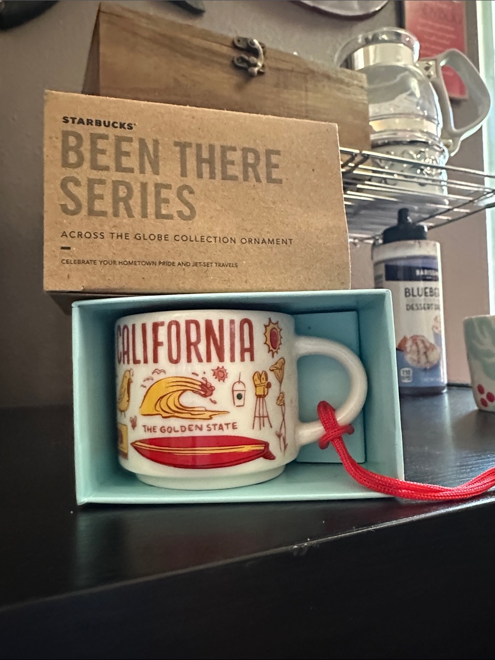 Starbucks California Been There 2018 2oz Mug Ornament w/ Box